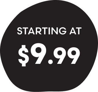 Starting at $9.99