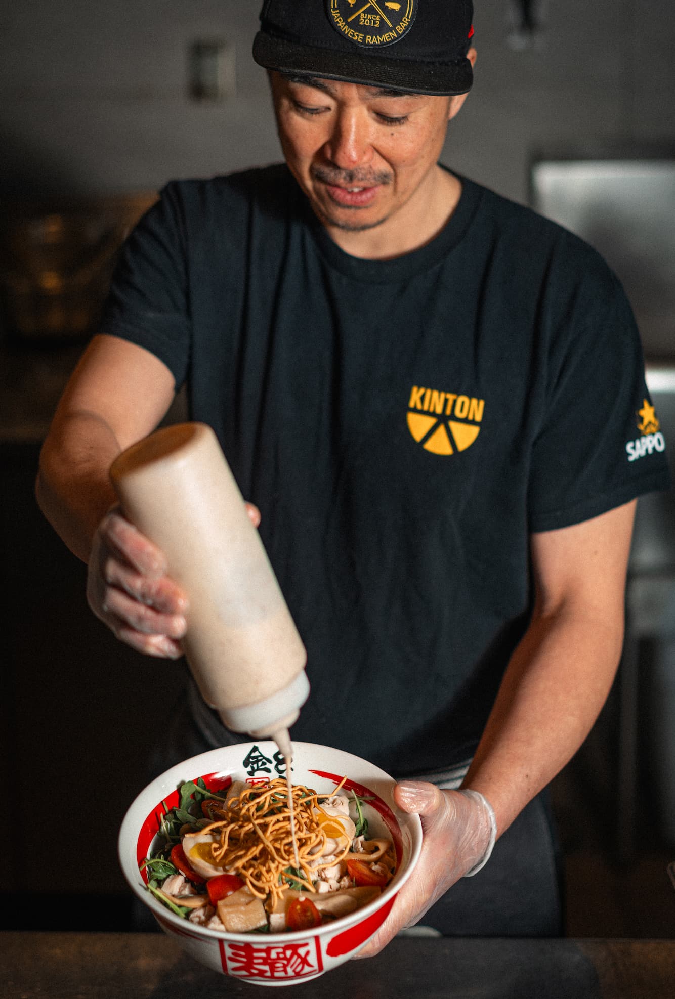 Creamy Sesame Dressing and Crunchy Noodles on Summer Ramen Salad