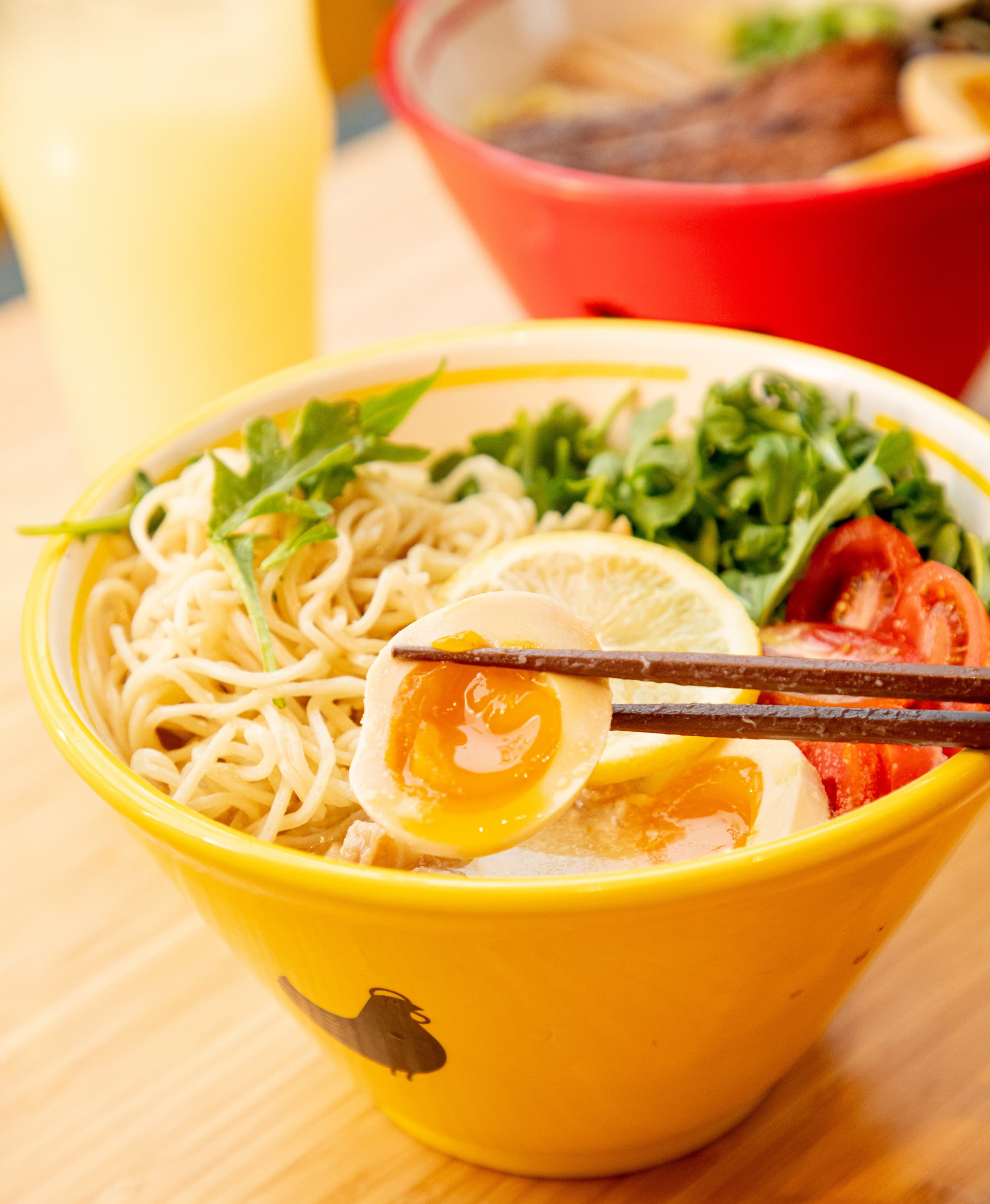 Creamy Sesame Dressing and Crunchy Noodles on Summer Ramen Salad