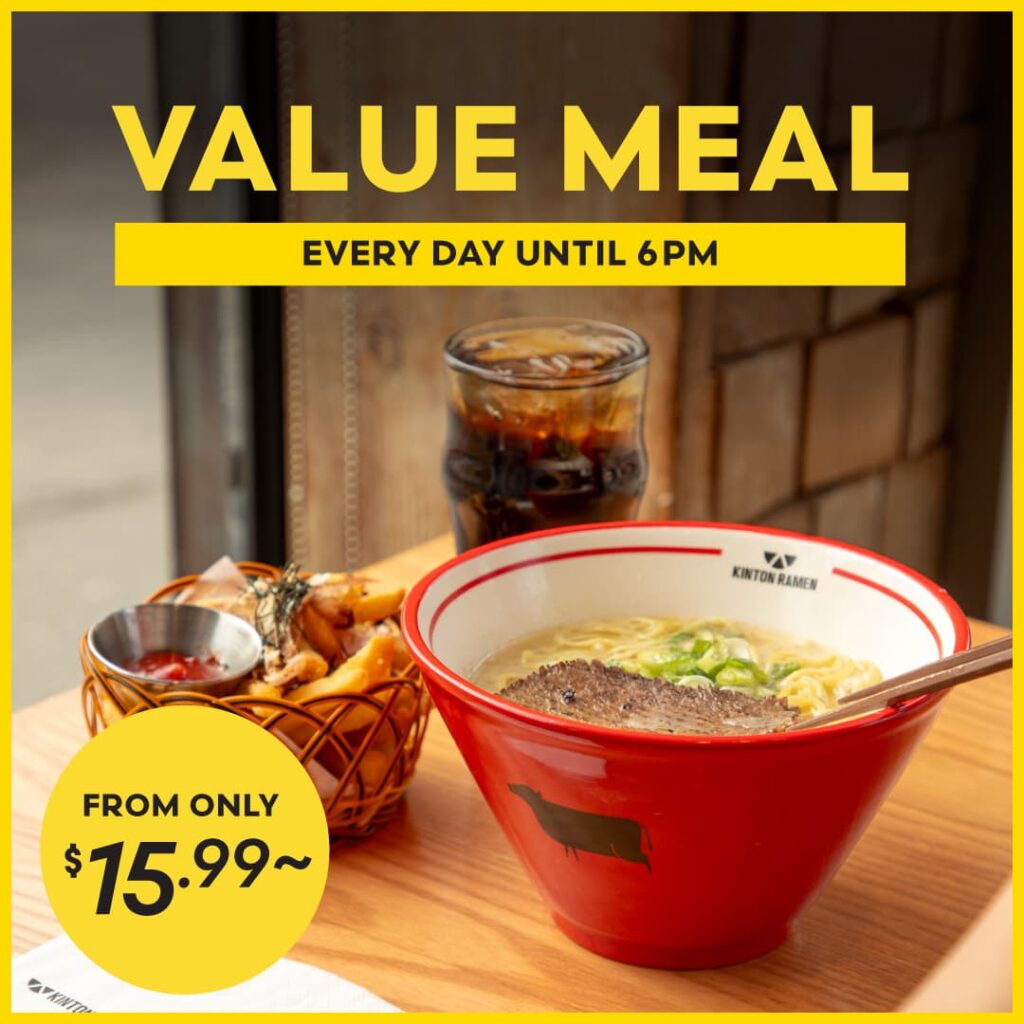 Incredible Value Meal— Every Day Until 6PM!