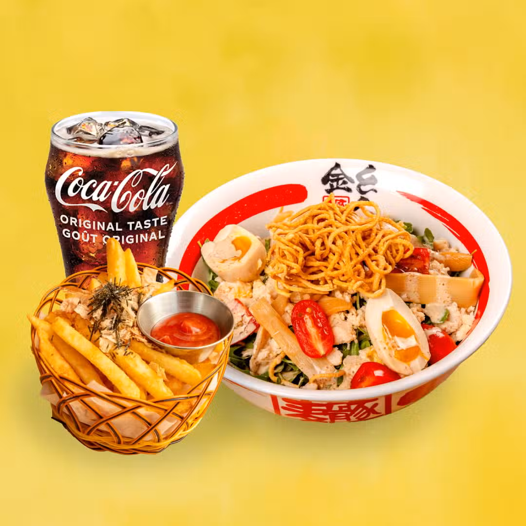 KINTON Chill Combo (Summer Ramen + Tokyo Fries, Soft Drink)
