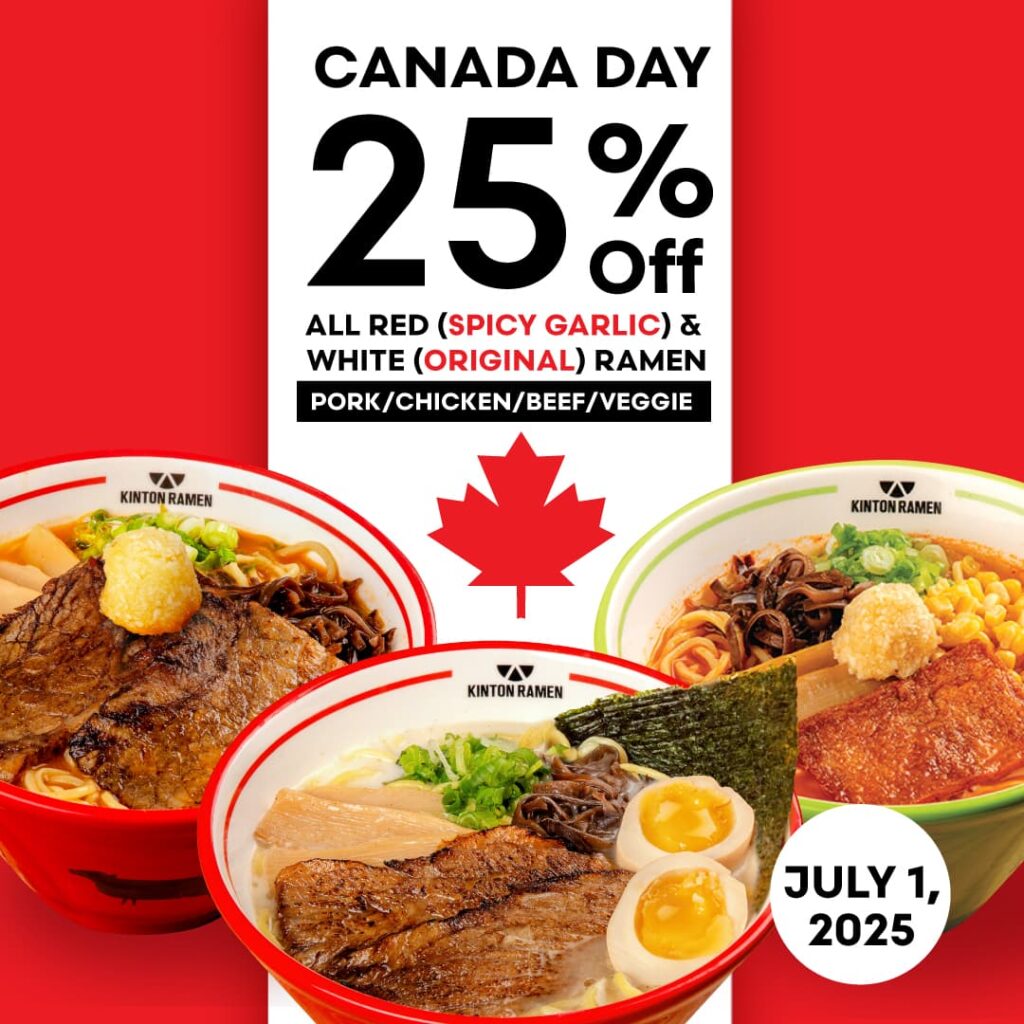 🇨🇦🍜 Celebrate Canada Day with 25% Off Ramen